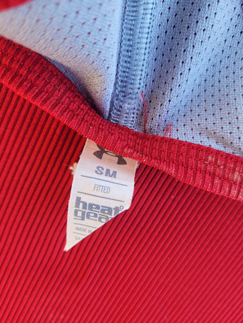 Under Armour Red Ribbed Racerback Performance Tank - Picture 5 of 5